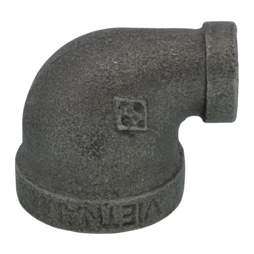 Main product image of 1/2" x 1/8" Black 90-Degree Reducing Elbow