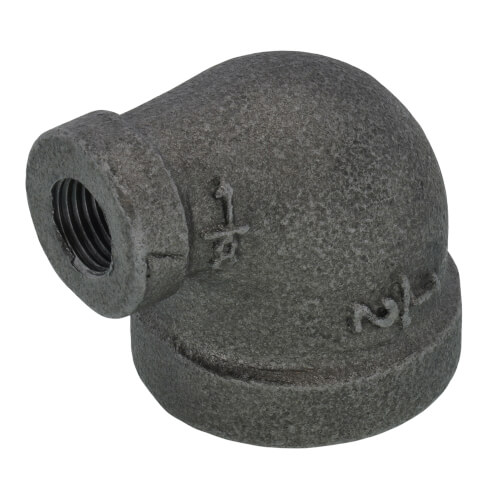 Main product image of 1/2" x 1/8" Black 90-Degree Reducing Elbow
