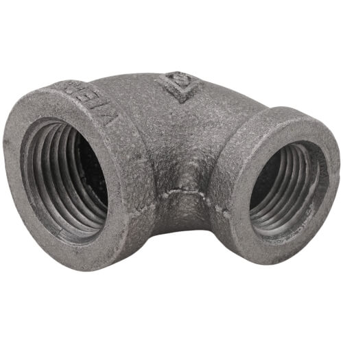 Main product image of 1/2" x 3/8" Black 90-Degree Reducing Elbow