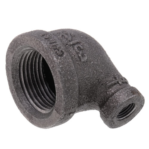 Main product image of 3/4" x 1/8" Black 90-Degree Reducing Elbow