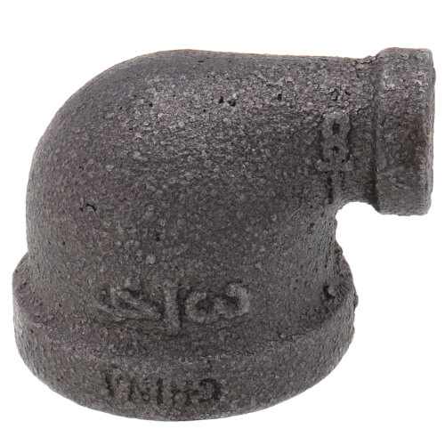 Main product image of 3/4" x 1/8" Black 90-Degree Reducing Elbow