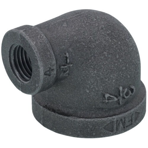 Main product image of 3/4" x 1/4" Black 90-Degree Reducing Elbow