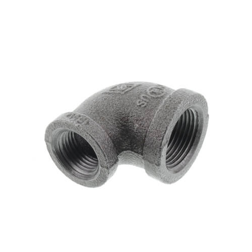 Main product image of 3/4" x 1/2" Black 90° Reducing Elbow