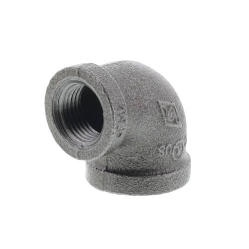 Main product image of 3/4" x 1/2" Black 90° Reducing Elbow