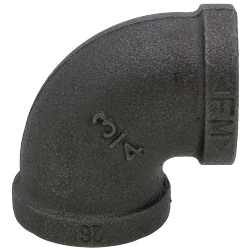 Main product image of 3/4" Black 90-Degree Elbow