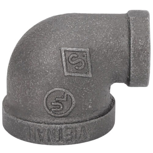 Main product image of 1" x 1/2" Black 90-Degree Reducing Elbow