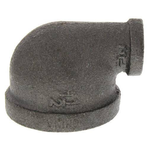 Main product image of 1-1/2" x 1/2" Black 90° Reducing Elbow
