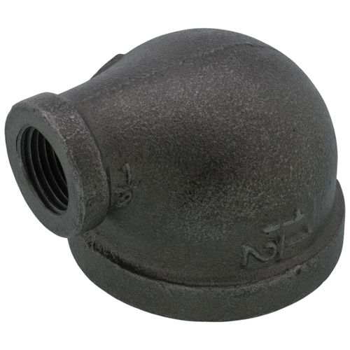 Main product image of 1-1/2" x 1/2" Black 90-Degree Reducing Elbow