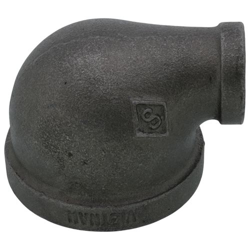 Main product image of 1-1/2" x 1/2" Black 90-Degree Reducing Elbow