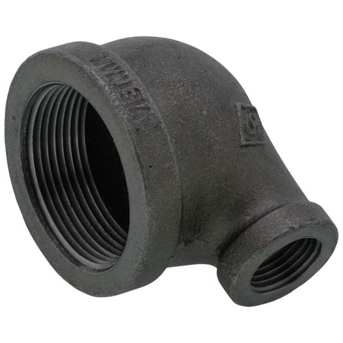 Main product image of 1-1/2" x 1/2" Black 90-Degree Reducing Elbow