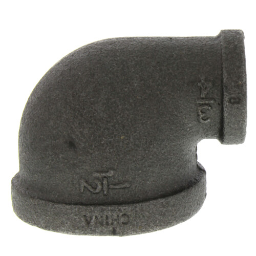 1-1/2" x 3/4" Black 90° Reducing Elbow
