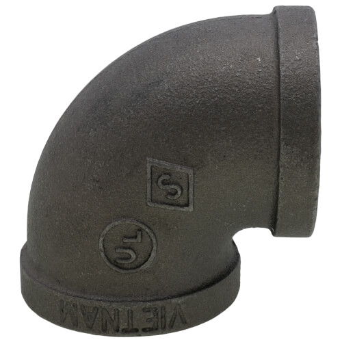 Main product image of 1-1/2" Black 90-Degree Elbow