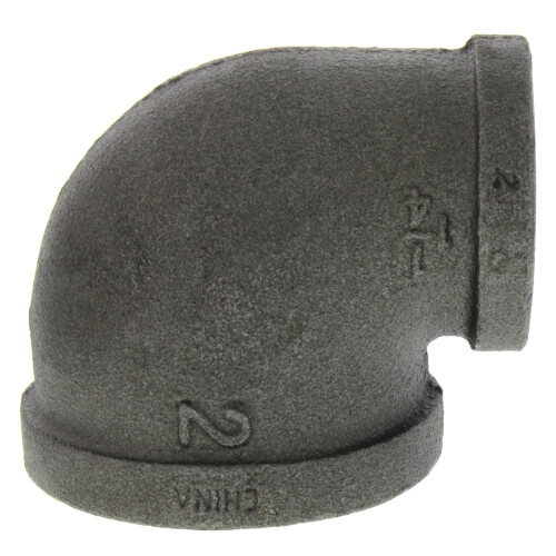 Main product image of 2" x 1-1/4" Black 90° Reducing Elbow