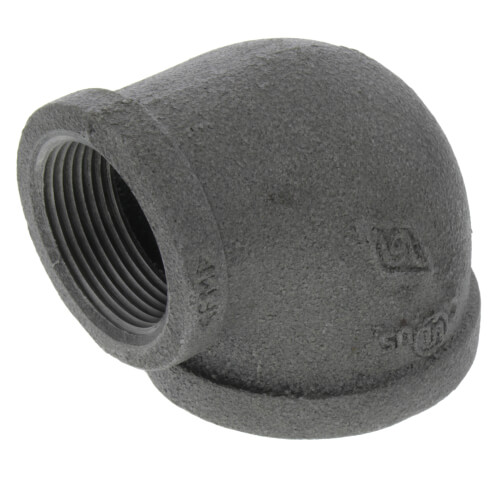 Main product image of 2" x 1-1/4" Black 90° Reducing Elbow