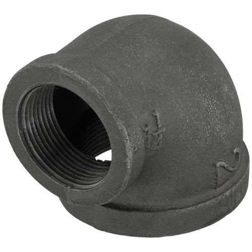 Main product image of 2" x 1-1/4" Black 90-Degree Reducing Elbow