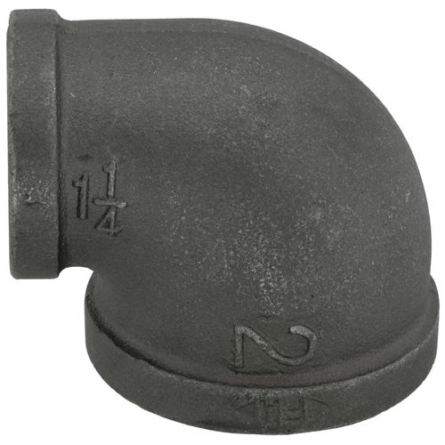 Main product image of 2" x 1-1/4" Black 90-Degree Reducing Elbow