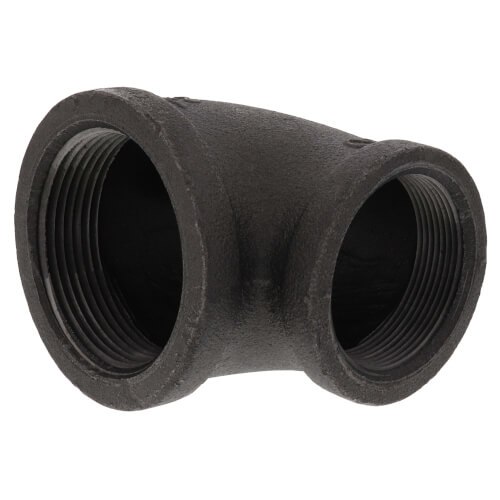 Main product image of 2-1/2" x 2" Black 90° Reducing Elbow