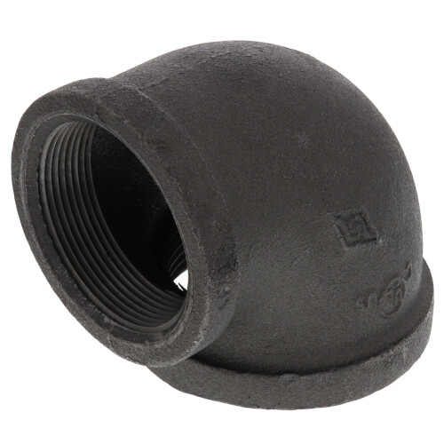 Main product image of 2-1/2" x 2" Black 90° Reducing Elbow