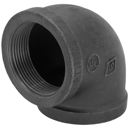 Main product image of 2-1/2" Black 90-Degree Elbow