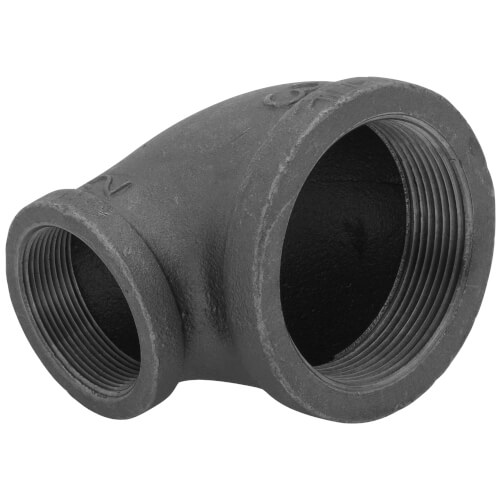 Main product image of 3" x 2" Black 90-Degree Reducing Elbow