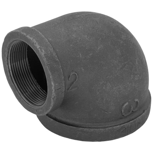 Main product image of 3" x 2" Black 90-Degree Reducing Elbow