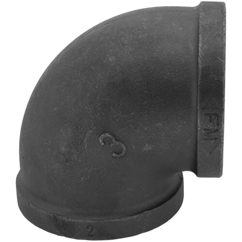 Main product image of 3" Black 90-Degree Elbow