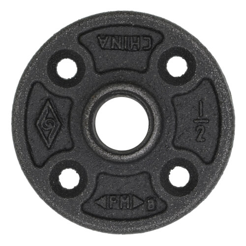 Main product image of 1/2" Black Floor Flange