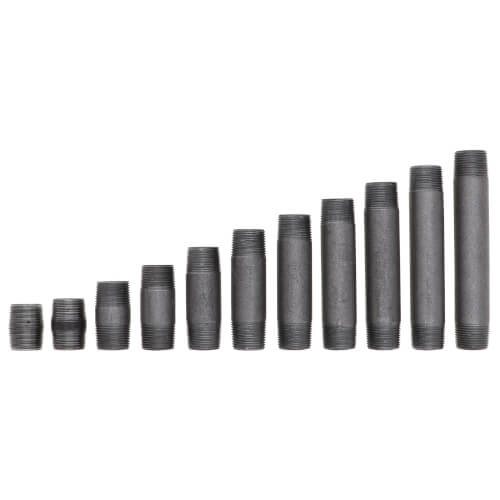Main product image of 3/4" Sch 80 Heavy Duty Black Nipple Set (Close to 6" Length)