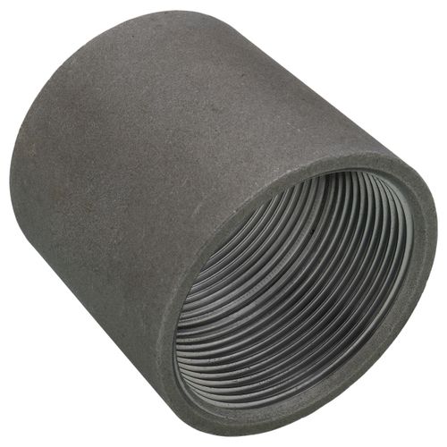 Main product image of 2-1/2" Black Steel Merchant Coupling Taper Tapped
