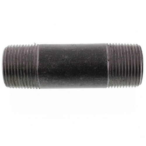 1" x 4" Black Nipple