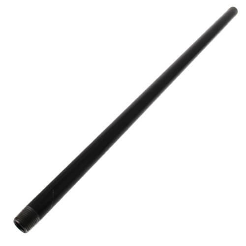 1/2" x 24" Black Nipple