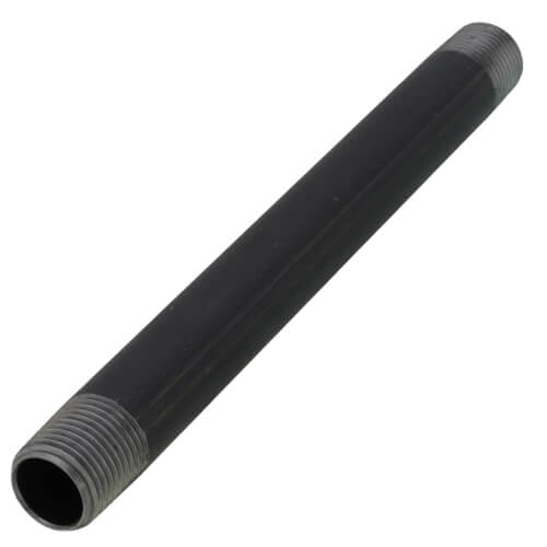 Main product image of 1/2" x 8" Black Nipple