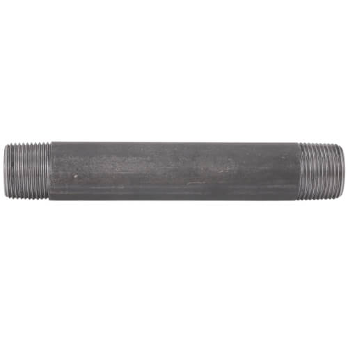 3/4" x 6" Black Nipple