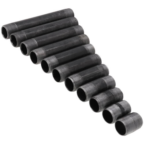 Main product image of 3/4" Black Nipple Set (Close to 6" Length)