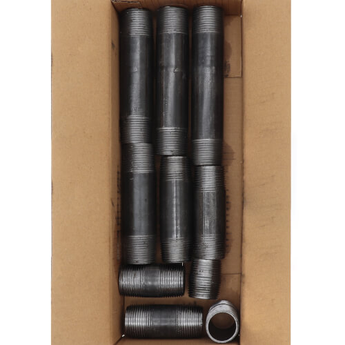 Main product image of 1" Black Nipple Set (Close to 6" Length)