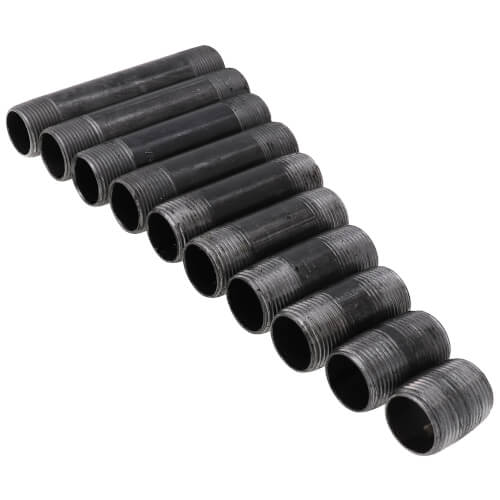 Main product image of 1" Black Nipple Set (Close to 6" Length)
