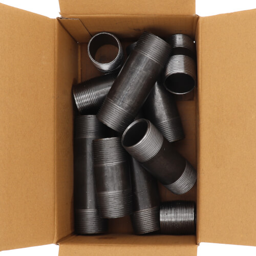 1-1/4" Black Nipple Set (Close to 6" Length)