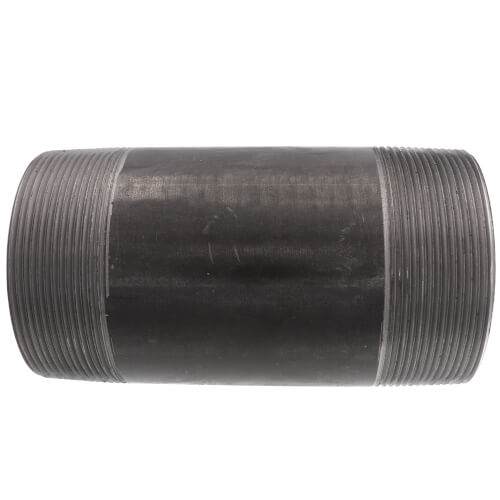 4" x 8" Black Nipple
