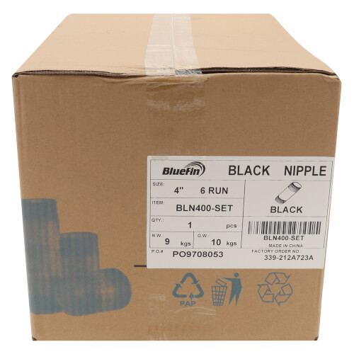 Main product image of 4" Black Nipple Set (Close to 6" Length)