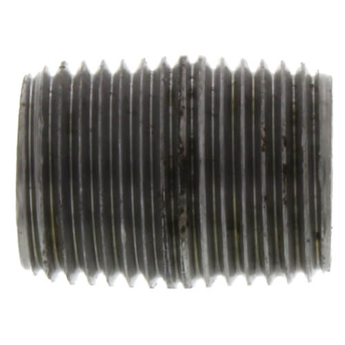 1/2" x Close Schedule 80 Heavy Duty Black Nipple