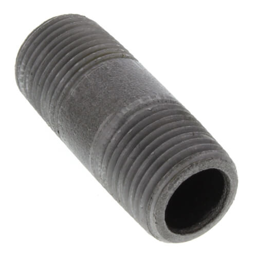 1/2" x 2" Schedule 80 Heavy Duty Black Nipple