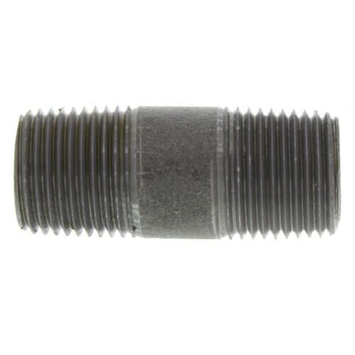 1/2" x 2" Schedule 80 Heavy Duty Black Nipple