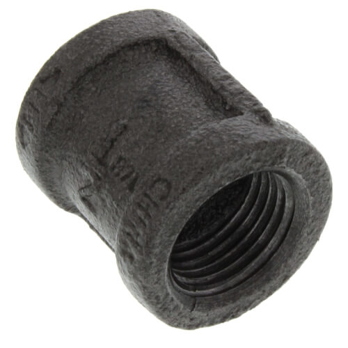 Main product image of 1/2" Black Malleable Iron Right & Left Coupling
