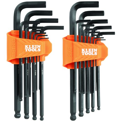 Main product image of 22 Piece Long Ball End Hex Key Set, SAE/Metric