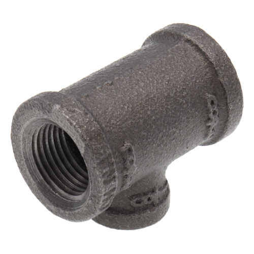 Main product image of 3/8" x 3/8" x 1/8" Black Reducing Tee