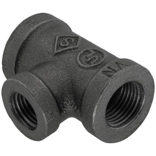 Main product image of 3/8" x 3/8" x 1/4" Black Reducing Tee