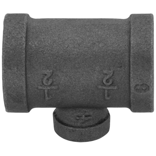 Main product image of 1/2" x 1/2" x 1/8" Black Reducing Tee