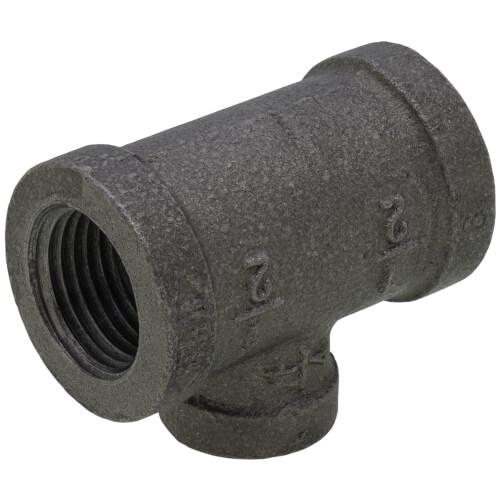 Main product image of 1/2" x 1/2" x 1/4" Black Reducing Tee