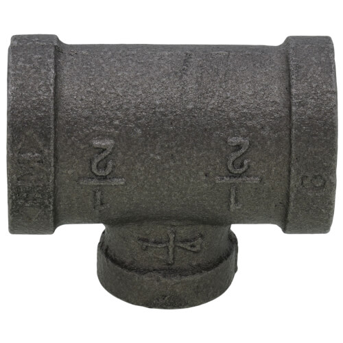 Main product image of 1/2" x 1/2" x 1/4" Black Reducing Tee
