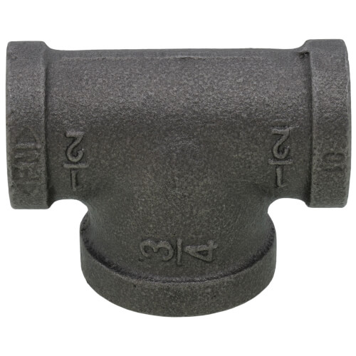 Main product image of 1/2" x 1/2" x 3/4" Black Reducing Tee